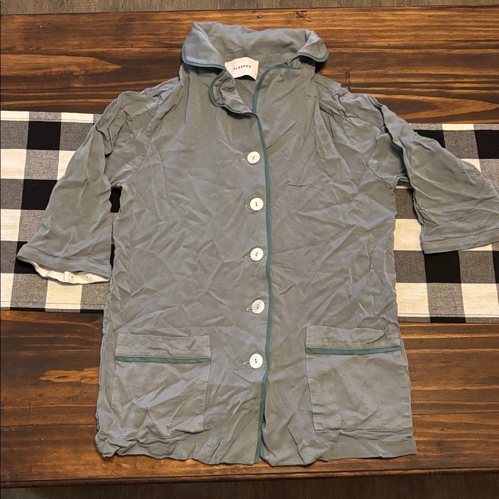 Sleeper small gray  Pajama Top
